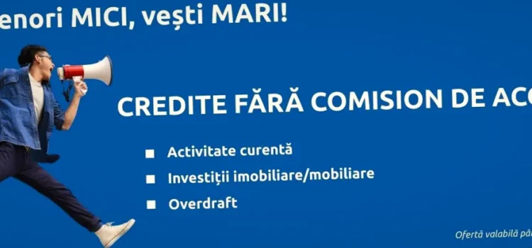 Exim Banca Romaneasca relanseaza credite cu ZERO COMISION pentru micile afaceri